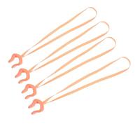ROMISBABA 4 Pièces Pinces Nasales Étanchéité et Confort Cordon en Latex Résistantes à l'usure pour Natation pour Garçon et Filles et Adultes Lors des Leçons de Natation