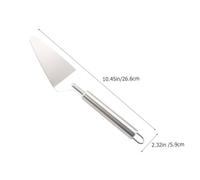 ROMISBABA 4 pièces Spatule Barbecue Inox Pelle Triangulaire Cuisine Pour Pizza Gâteaux Desserts Poignée Antidérapante Confortable Outil Polyvalent Facile à Nettoyer Pour Usage Extérieur et