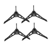 ROMISBABA 4 Pièces Support Sapin Noël Artificiel Stable Base Démontable Abs Fixation Facile sans Outil Foncé pour Arbre
