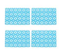 ROMISBABA 4 pièces Tapis Antidérapant pour Cage à Lapin Coussinets Plastique Résistants Tapis Modulable pour Animaux Adapté Salle de Bain et Petits Espaces