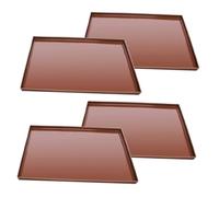 ROMISBABA 4 pièces Tapis de Déshydratation Silicone Réutilisable Résistant Chaleur Antiadhésif pour Déshydrateur Four et Cuisson Protection Plan de Travail Cuisine