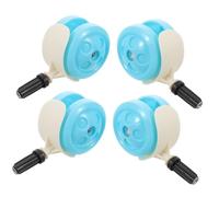 ROMISBABA 4 Pièces Walker Wheels Replacement Silent Rotating Plastic Casters For Various Floors Wear Resistant And Detachable Caster Set