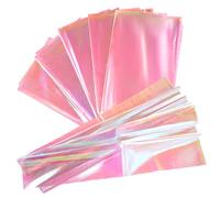 ROMISBABA 40 feuilles Papier Cellophane Iridescent Film Emballage Fleuriste Transparent pour Cadeaux Paniers Fleurs et Artisanat