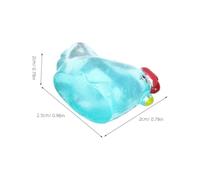 ROMISBABA 48 Pièces Miniature Resin Chicken Figurines Glow in The Dark Cute Luminous Mini Chicks for DIY Micro Moss Garden Bonsai Decor Durable Outdoor Accessories