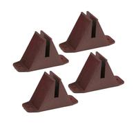 ROMISBABA 4pièces Base pour Clôture De Jardin Plastique Support Stable Anti-basculage pour Petite Clôture Kit De Fixation pour Poteau De Grillage Rigide Lot Pratique pour Accès Jardin