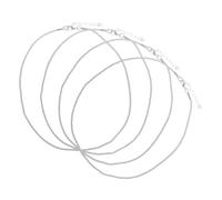ROMISBABA 4pièces Collier à Chaîne Fine Pour Femme Avec Paillettes Minimaliste Et Brillant Pour Bal De Promo Collier Simple Métal