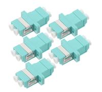 ROMISBABA 5 pièces Adaptateur LC à Fibre Optique Simplex Plastique pour Connecteurs Patch LC Coupleur Flasque pour Transmission Stable et Installation Facile Réseaux de Données
