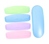 ROMISBABA 5 Pièces Boîtier Plastique Transparent pour Étui Rigide Fin Portable Protection Rayures pour Hommes et Femmes Rangement Pratique pour et Solaires