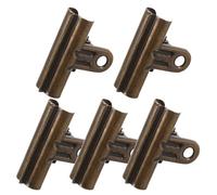 ROMISBABA 5 Pièces Lot de 5 Pinces à Papier en Fer 48 MM Vintage Finition Bronze Vert, Petites Pinces Porte-Photos Rétro pour Bureau et Loisirs Créatifs, Clips Multifonctions pour