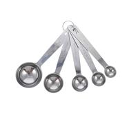 ROMISBABA 5 pièces Set de Cuillères Doseuses Acier Inoxydable avec Graduation Cuillères pour Mesurer Ingrédients Secs et Cuisine et Pâtisserie