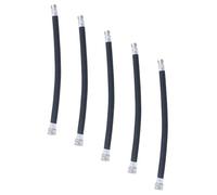 ROMISBABA 5 Pièces Tuyau de Pompe à Air Prolongateur Flexible Noir Rallonge pour Gonfleur de Pneus et Ballons Accessoire Portable Pratique pour et Ballon