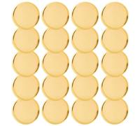 ROMISBABA 50 Disques de Reliure Ronds en Plastique Or, 28 Mm, Maintien Extra Fort, Design Créatif Multifonctionnel pour Cahiers et Agendas des Étudiants