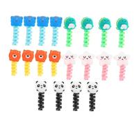 ROMISBABA 50 pièces Animal Cord Holder Protectors for Charging and Data Cables Wire Saver with Cute Cartoon Designs Dinosaur Panda Cat Star Bear Random Colors Easy to Use Couleur Aléatoire