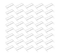 ROMISBABA 50 Pièces Attaches à Griffes Double Trou en Fer, Argenté, 2 Branches, pour Relier des Piles Épaisses de Papier et Éviter le Glissement, École et Archives Domestiques