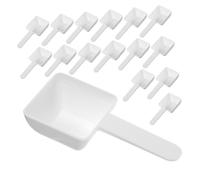 ROMISBABA 50 pièces Lot de Cuillères à Mesurer Plastique pour Lessive Manches Courts Ergonomiques Dose Précise Poudre Granules Épices Café Usage Maison et Buanderie