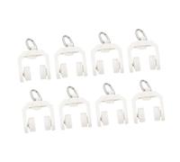 ROMISBABA 50 pièces roulettes de Rail de Rideaux Silencieuses Flexibles Galets de Coulissage pour Tringles Incurvées Accessoires de Tringle à Rideaux Compatibles avec Panneaux Voilages et