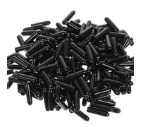 ROMISBABA 500 pièces Bouchons Caoutchouc pour Vis Capuchons de Protection Antirouille pour Boulons Couvre-filetage PVC Noir pour Vis et Tubes