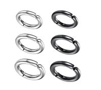 ROMISBABA 6 Pièces Boucles D'oreilles Clips Rondes pour Hommes en Acier Titane, Finition Contemporaine, Multi-usage, Style Créatif et Élégant pour Toutes Occasions