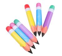 ROMISBABA 6 Pièces Crayons Gonflables Géants PVC pour Décorations Rentrée Scolaire Fête de Remise des Diplômes et Accueil Classe Jouets Ludiques et Faciles à Gonfler pour Garçon Fille