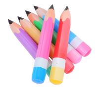 ROMISBABA 6 Pièces Lot de Grands Ballons Gonflables Forme de Crayon PVC Décoration Suspendue pour Rentrée Scolaire et de Fin Année Crayons et Réutilisables PVC