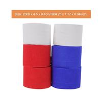 ROMISBABA 6 pièces Papier Crépon pour Décoration de Fête Blanc Rouge Facile à Suspendre et Modeler pour Mariage Anniversaire et Événements