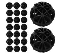 ROMISBABA 60 Bio-Balles Filtrantes pour Aquarium et Bassin Sphères Biologiques Poreuses de 26 MM Pack de 60 Pièces Réutilisables pour Filtration Biologique et Purification de L’Eau