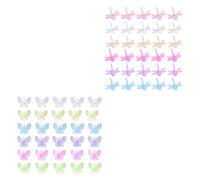 ROMISBABA 60 Clips en Plastique Fixes de Libellule pour Plantes de Jardin, Maintien des Tiges D'orchidées, Accessoire Créatif pour Jardinage et Greffage Couleur Aléatoire