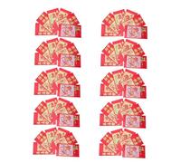 ROMISBABA 60 Pièces Enveloppes Rouges Année Cheval Carton Traditionnel pour Style Cartoon Lot pour Fêtes Printemps Mariage Anniversaire