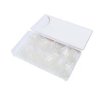 ROMISBABA 600 pièces Faux Ongles Autocollants Transparents Forme Ballet Couvre-ongles Plein Résistants et Faciles à Appliquer pour Nail Art Féminin