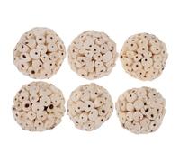 ROMISBABA 6pièces Jouets pour Cochon Jouets pour Oiseaux Quête De Nourriture pour Lapins pour Hamsters pour Chinchillas Naturels pour Petits Animaux