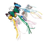 ROMISBABA 6pièces Remplacements pour Jouets De Chat Accessoires Insectes pour à Chats pour Activer Instinct De Chasse Intérieur