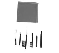 ROMISBABA 7 pièces Kit de Nettoyage pour Appareils Auditifs Pratique avec Brosses et Bâtonnets pour Prothèses Auditives Facile à Utiliser Ranger Accessoire de Soin Auditif