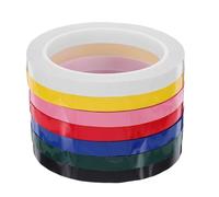 ROMISBABA 7 Rouleaux Ruban Marquage Couleur Résistant Haute Température pour Tableau Blanc Artisanat et Identification Polyvalente