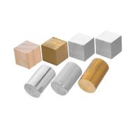 ROMISBABA 7pièces Cubes Métalliques Et Blocs De Ensemble Pédagogique Pour Activités Scientifiques Étudiants Et Enseignants