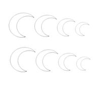 ROMISBABA 8 pièces Attrape-rêves Cercles Fer Forme de Demi-lune Anneaux de Bricolage Solides pour Fabrication Artisanale Variées Décorations Mariage et Maison