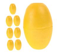 ROMISBABA 8 Pièces Bouées Flottantes Jaunes PVC pour Eau Profonde Marqueurs Sécurisés pour Bateaux Kayaks Zones Dancrage et Signalisation