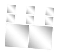 ROMISBABA 8 pièces Carreaux de Miroir Autocollants Acrylique Flexible Découpables pour Décoration Murale Maison Salle de Bain Cuisine