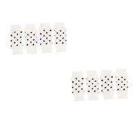 ROMISBABA 8 Pièces Chaussettes de Dessin animé protège-Jambes pour Animaux de Compagnie Jarret Chaussettes Protecteur de Patte jambières pour Chien Manches de Jambe de Chiot Spandex Blanche