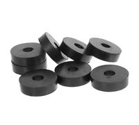ROMISBABA 8 Pièces Lot de Rondelles Plates Caoutchouc Vibrations Résistantes à Labrasion Suppression de Bruit pour Machine à Laver et Climatisation Patins Amortisseurs
