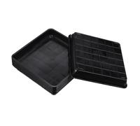 ROMISBABA 8 Pièces Plateau Carré pour Plantes Plastique Noir Soucoupes Résistantes et Légères Faciles à Nettoyer Protection Fuite pour Pots de Fleurs Dintérieur et Extérieur