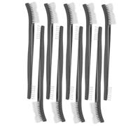 ROMISBABA 9 pièces Brosse de Nettoyage Brosse à Poils Plastiques à Double Embout Nettoyeur de Crevasses et Angles pour Entretien Maison et Voiture