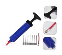 ROMISBABA 9 Pièces Pompe de Sport avec Aiguille Gonflage Ballon Aiguilles de Valve Tuyau et Embout Gonfleur Portable pour Basketball et Football Bleu
