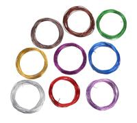 ROMISBABA 9Roll Fil Aluminium Anodisé pour Bonsaï Fil de Façonnage pour Entraînement Arbre Intérieur Extérieur Support Flexible pour Jardinage et Création Artistique