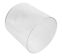 ROMISBABA Abat-Jour Cylindrique en Verre Borosilicate Transparent Diffuseur E27 sans Rebord 150X150 MM Remplacement Suspendre la Cuisine et Salle à Manger Résistant à la Chaleur Chocs