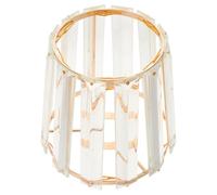 ROMISBABA Abat-Jour en Verre Soufflé Doré 12 CM Hauteur, Abat-Jour Suspendu E14 pour Lampe de Table, Plafonnier ou Applique Murale, Cache-Lumière en Cristal Translucide pour Décoration