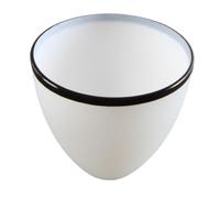 ROMISBABA Abat-jour en Verre Transparent Blanc pour Lampe de Plafond, Couvre-lampe Décoratif, Diffuseur de Lumière Doux, Installation Facile pour Couloir ou Salon