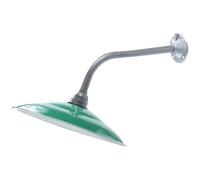 ROMISBABA Abat-jour Mural Vintage en Émail Vert, Housse Protectrice pour Lampe Suspendue et Lampe de Chevet, Éclairage Diffus Décoratif pour Décoration Intérieure