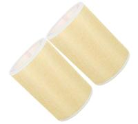 ROMISBABA Abat-jour Rond en Lin Naturel pour Lampe de Bureau, Lot de 2 Pièces, Facile à Installer, Style Élégant et Moderne, pour Lampe de Table ou Lampadaire