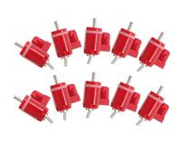 ROMISBABA Abreuvoir pour Poulets Automatique 10 Tétines Rouges, Système De Distribution d'eau pour Volaille, Compatible Seaux, Facile à Nettoyer, Équipement D'abreuvement pour Élevage Agricole