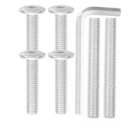ROMISBABA Accessoires Arbre à Chat Boulons Filetés en Acier Vis à Tête Cylindrique Hexagonale, Pièces de Rechange 7pcs Petite Clé pour DIY Chat Grimper
